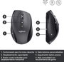 Logitech Marathon M705 Ratón Inalámbrico Carbón vegetal